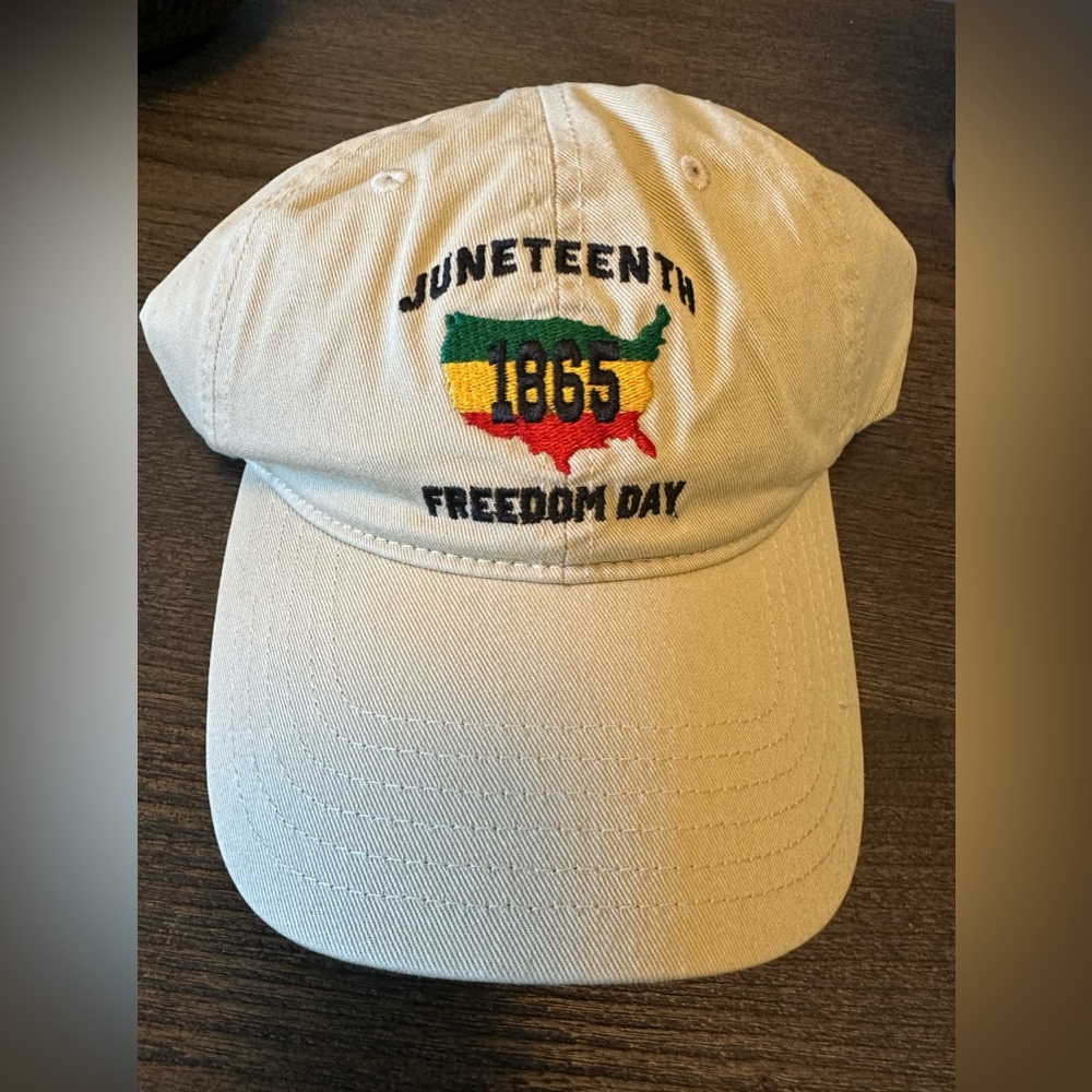NEW Juneteenth FREEDOM DAY 1865 tan cap